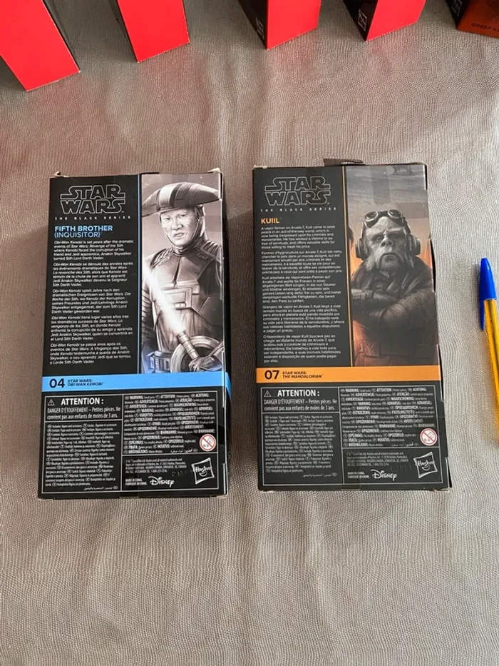 Figurines Star Wars Black Series - Fith Brother Inquisitor + Kuiil - Hasbro Lucasfilms Disney - photo numéro 3