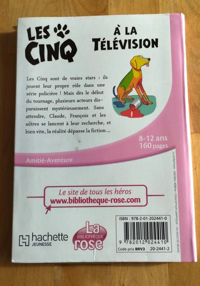 Livre enfant Le Club des Cinq à la télévision - photo numéro 2