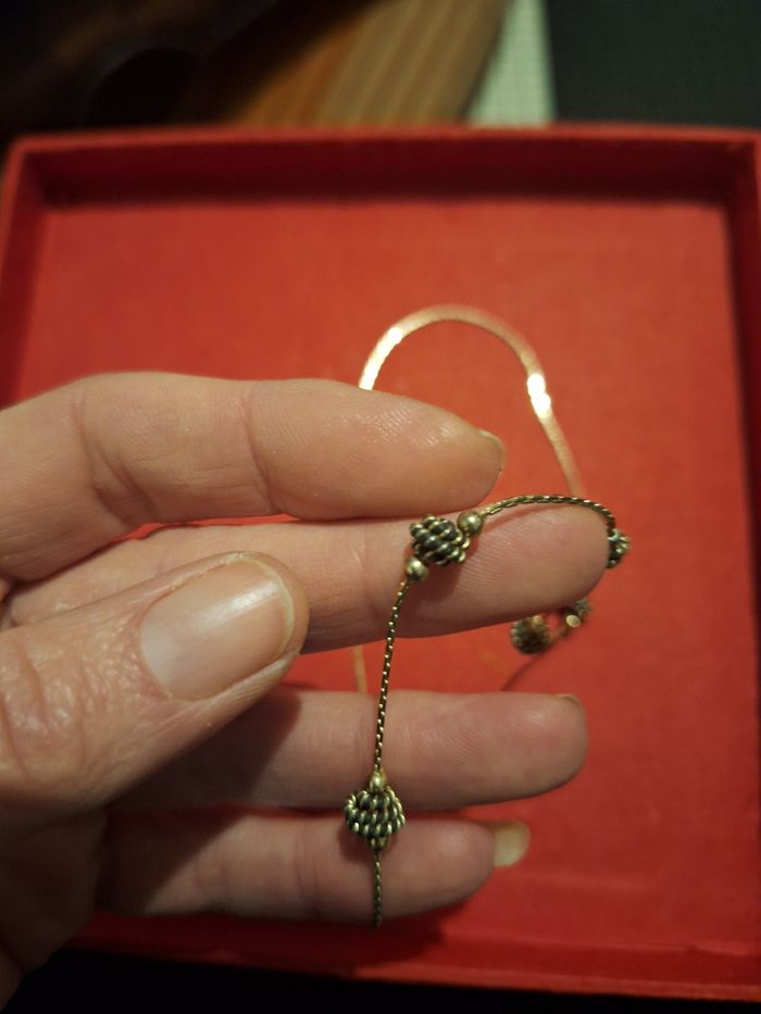 Collier ras de cou plaqué or - photo numéro 3