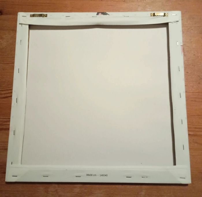 Tableau sur toile avec chiot 38*38 cm - photo numéro 2