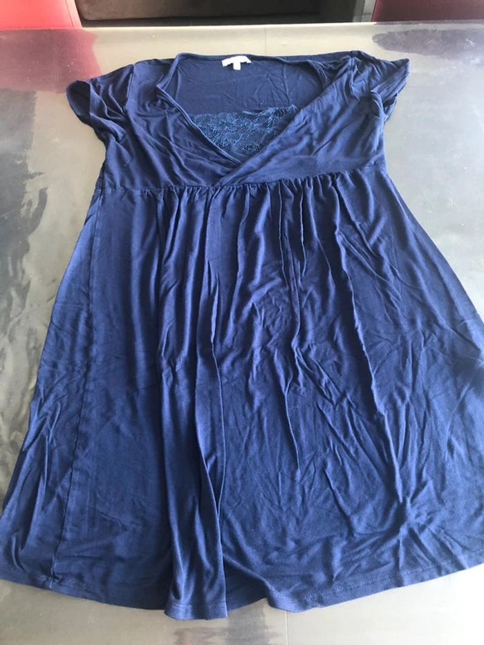 Robe bleue grossesse