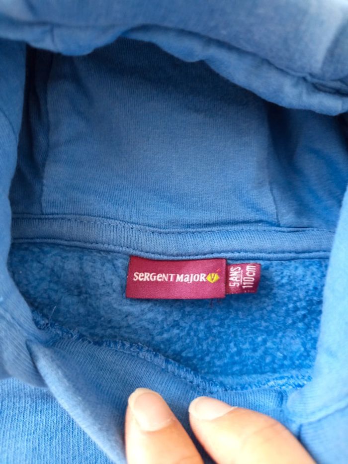 Sweat capuche dinosaure bleu sergent major 5a - photo numéro 3