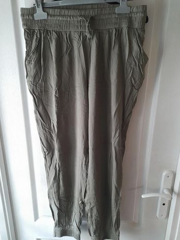 Pantalon fluide kaki 40