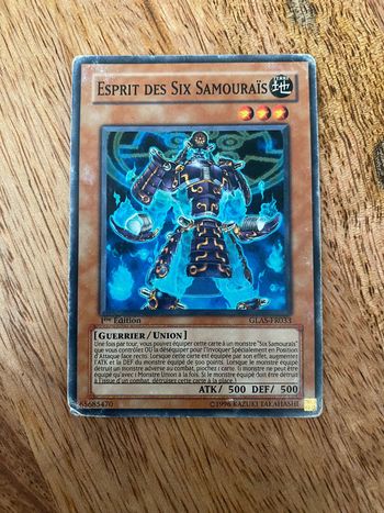 Carte Yu-Gi-Oh! Esprit des six samouraïs GLAS-FR033 1ère édition