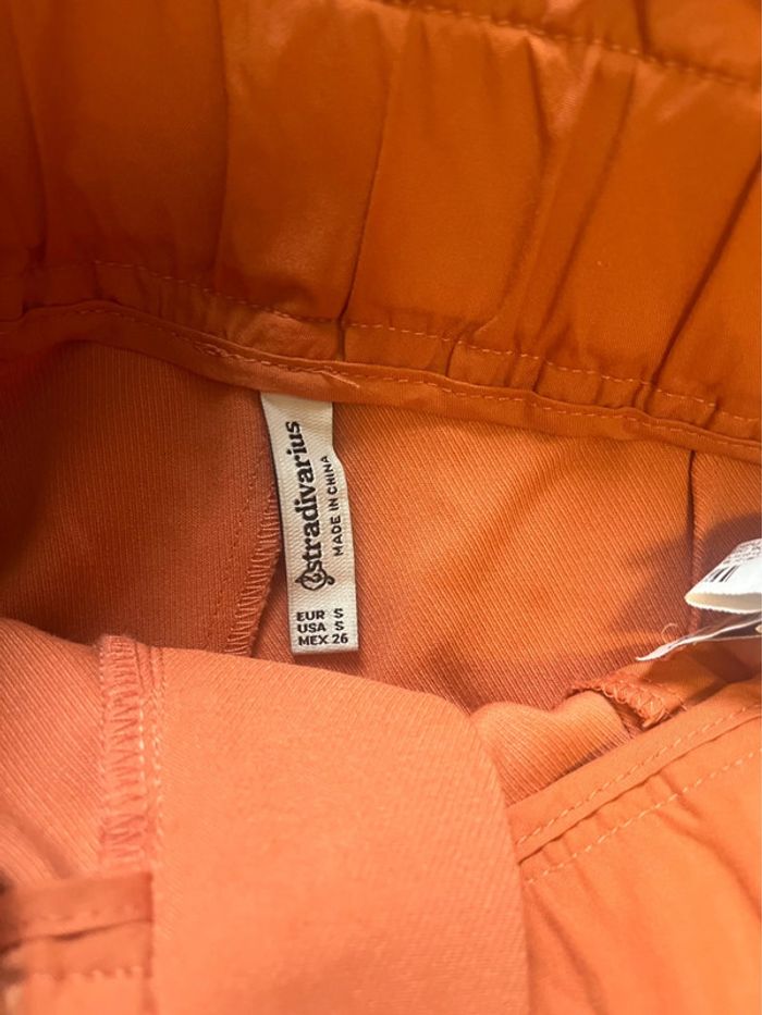 Short taille haute orange - photo numéro 3
