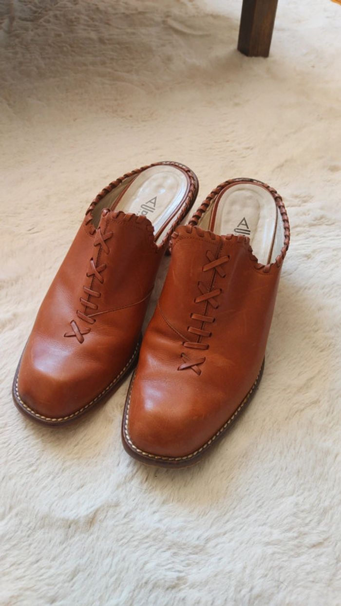Sabot en cuir de la marque Audley Londre taille 40 - photo numéro 3