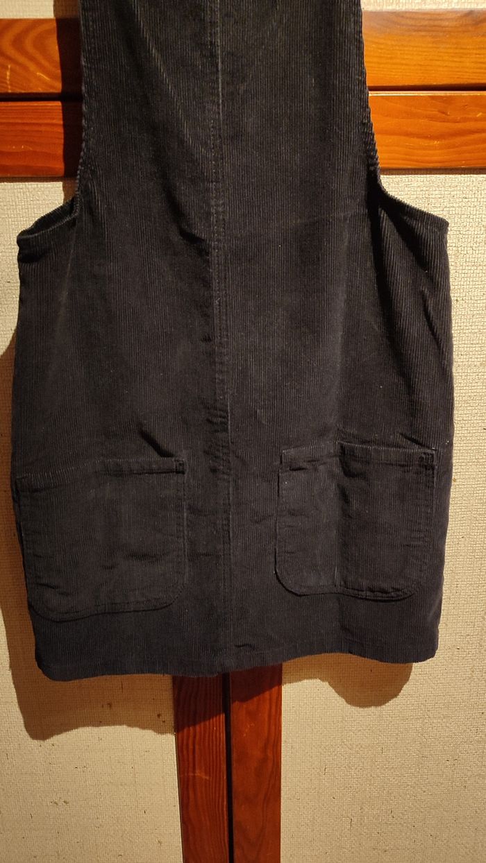 Robe chasuble noire velours taille 34 - photo numéro 3