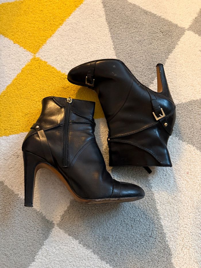 Bottines à talons en cuir Heyraud Taille 38