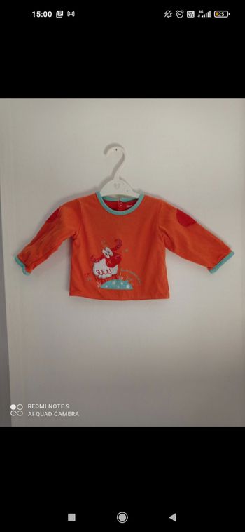 Haut de pyjama orchestra 6 mois