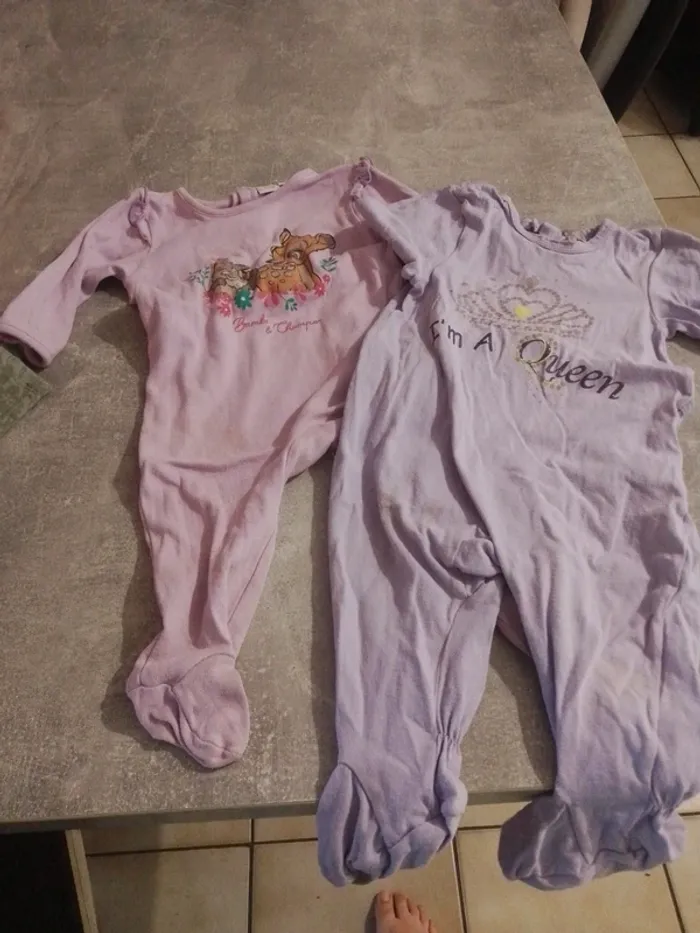 Pyjama grenouillère bébé fille 12 mois - photo numéro 4