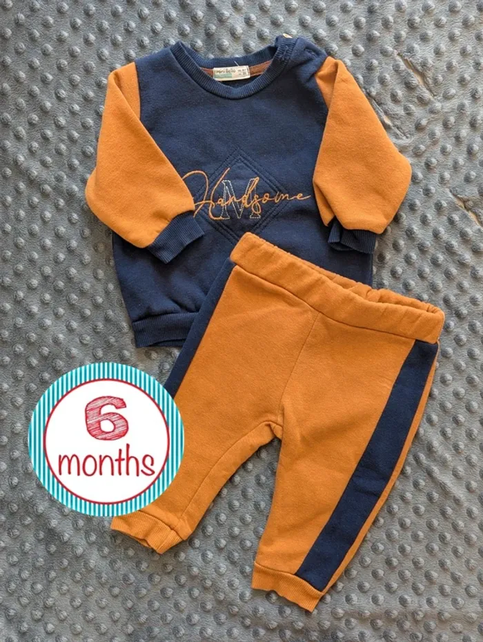 Ensemble mixte 6 mois Mini Bello #sweat #jogging #mode #automnal