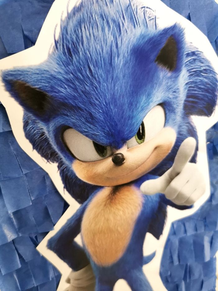 Pinata Sonic pour anniversaire enfant - photo numéro 2