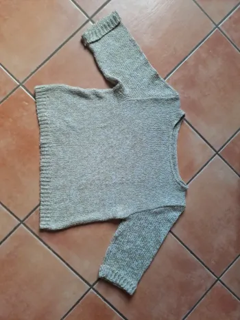 Pull marron beige