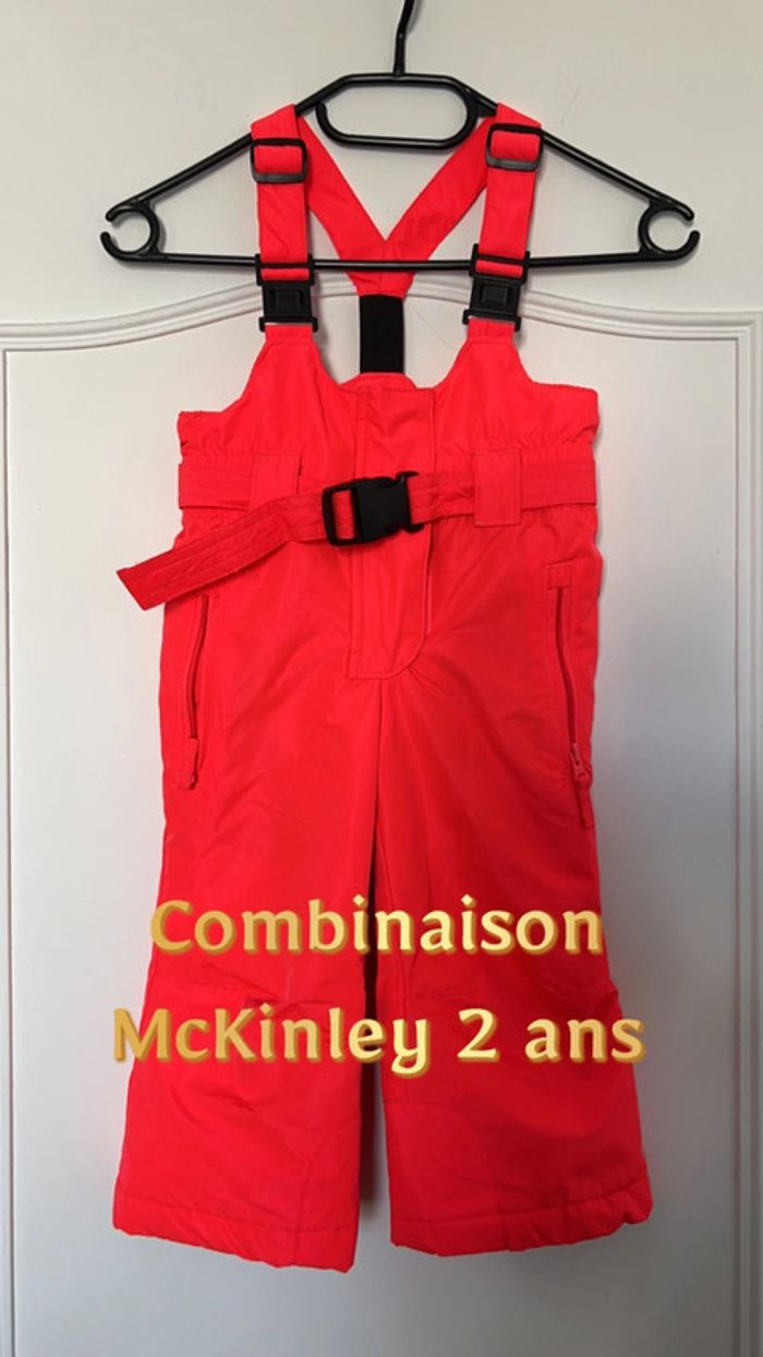 Combinaison McKinley 2 ans rose fluo - photo numéro 2