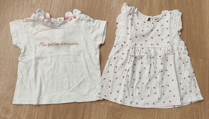 Lot t-shirts manches courtes fille 18 mois - photo numéro 5