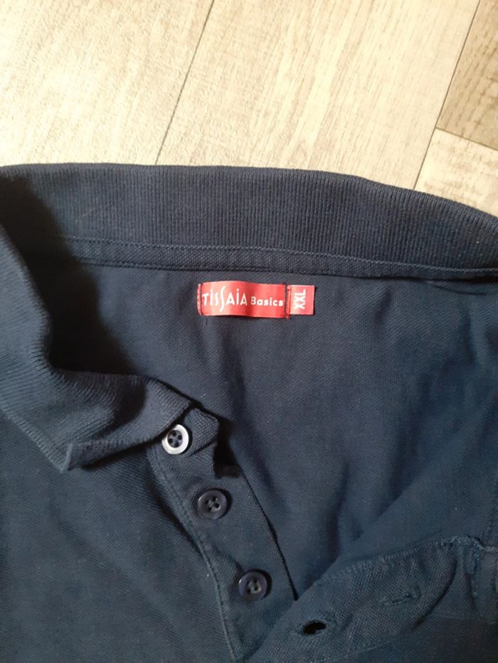 Polo homme bleu marine taille XXL - photo numéro 4