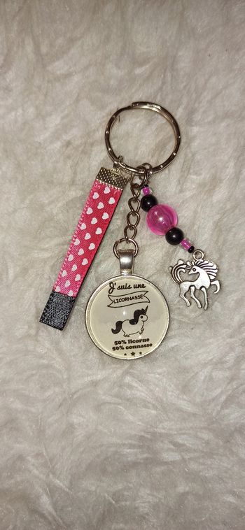 Porte clé humour Licorne