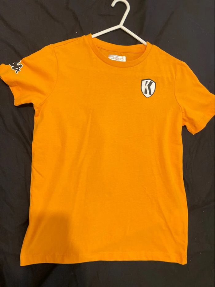 T-shirt jaune/orange neuf 12 ans Kappa - photo numéro 2