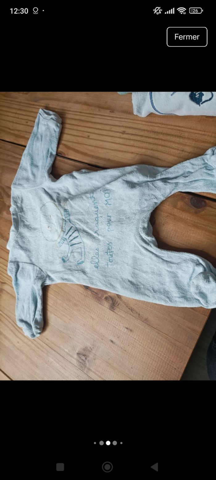 Lot de pyjama bébé fille taille 3 mois - photo numéro 5