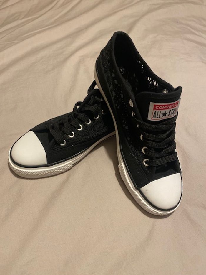 Baskets CONVERSE All Star Crochet - Femme - Noir - photo numéro 2