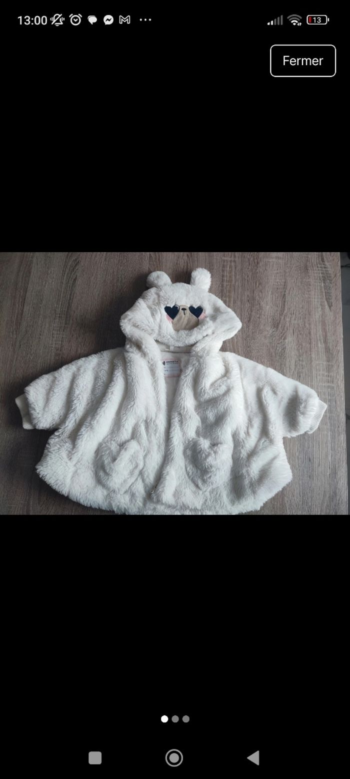 Manteau fille 12 mois