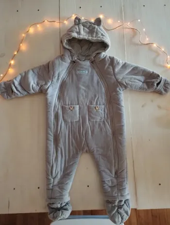 Combi pilote grise chaude Cadet Rousselle – 12 mois