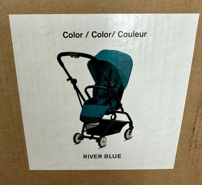 Poussette bébé Cybex Gold Eezy S Twist2 River Turquoise 360 degrés 6 mois à 4 ans 55 lb.