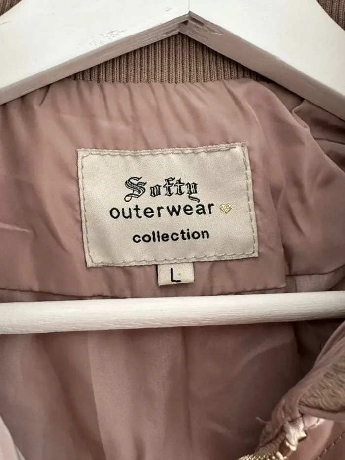 Veste matelassée beige pour femme taille L - photo numéro 2