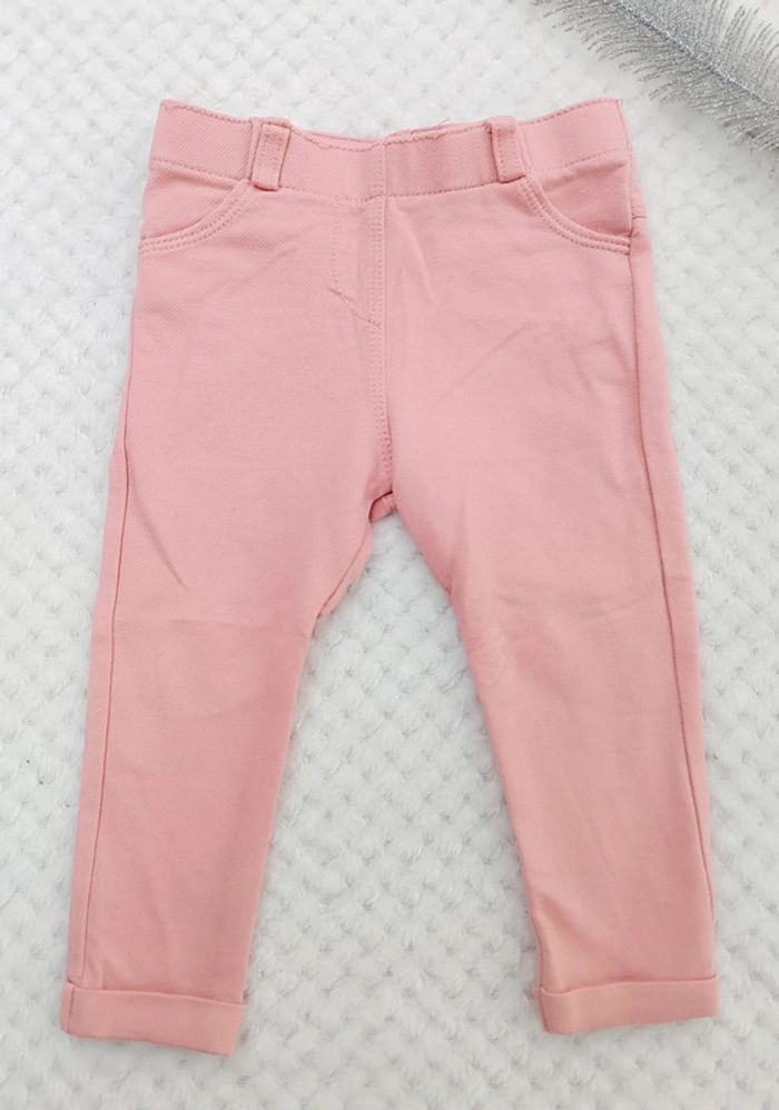 🔸 Pantalon type Jegging Rose - Kiabi 12 Mois🔸