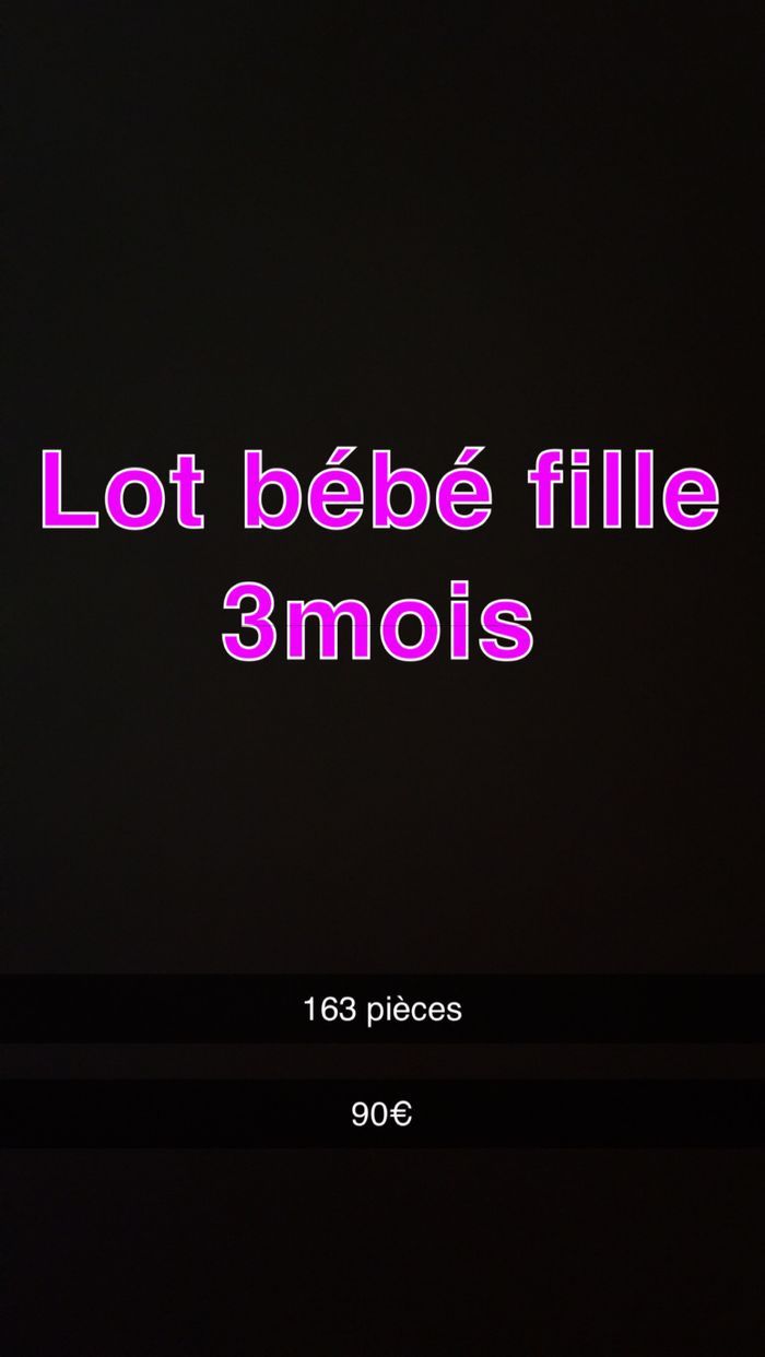 Lots bébé 3mois fille