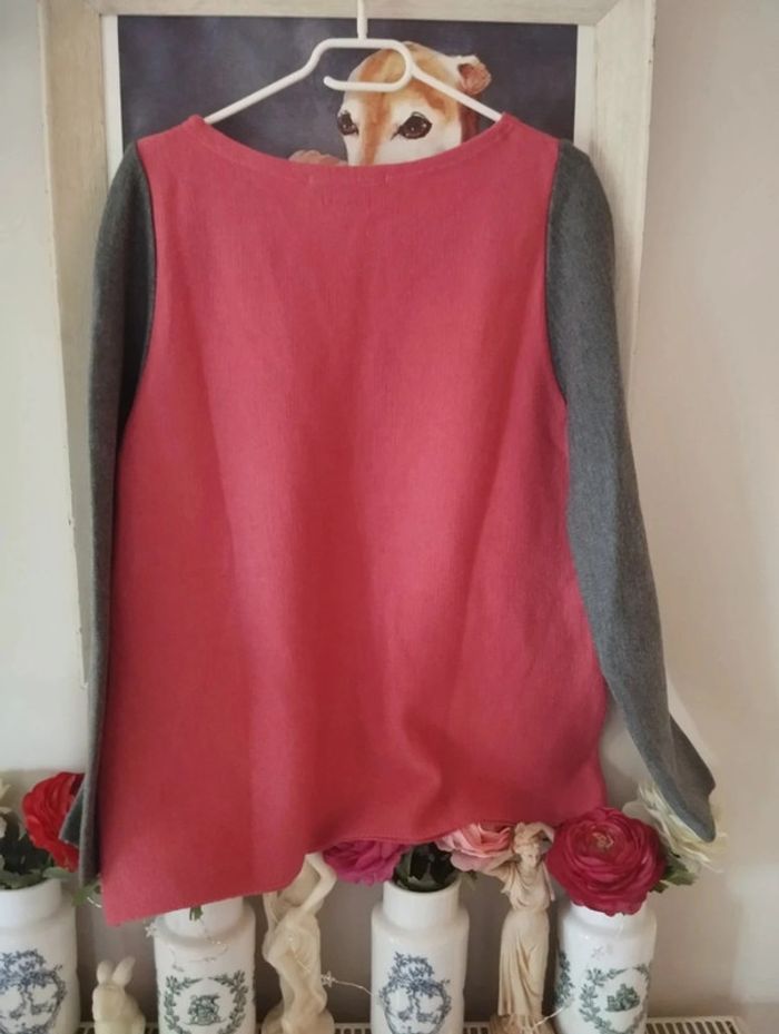 🌿Pull Fin Bicolore en Maille 50% Laine Mérinos Forcier T36/38🌿 - photo numéro 15