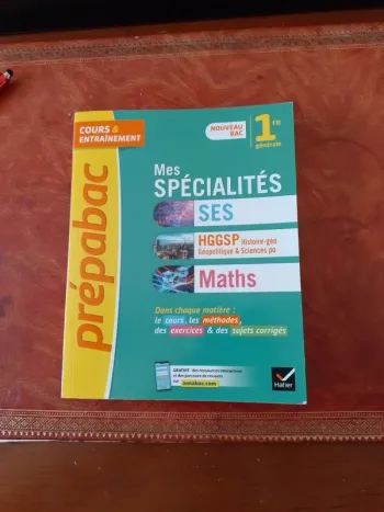 Prépabac mes spécialités 1ere Ses Hggsp Maths