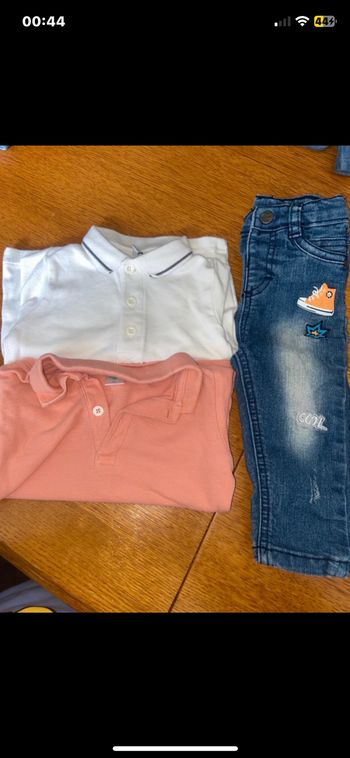 lot pantalon et polos