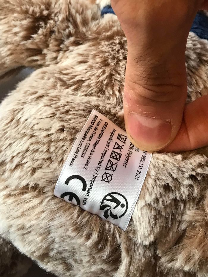 Petit Ourson Brun Ruban Bleu Nuit Etoiles Bleues Nuit Sous Pattes Peluche Petits Enfants Bébés - photo numéro 9