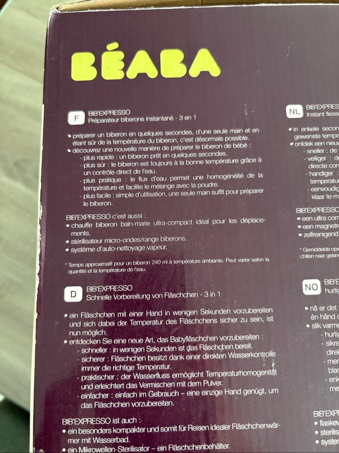 Chauffe biberon beaba - photo numéro 2