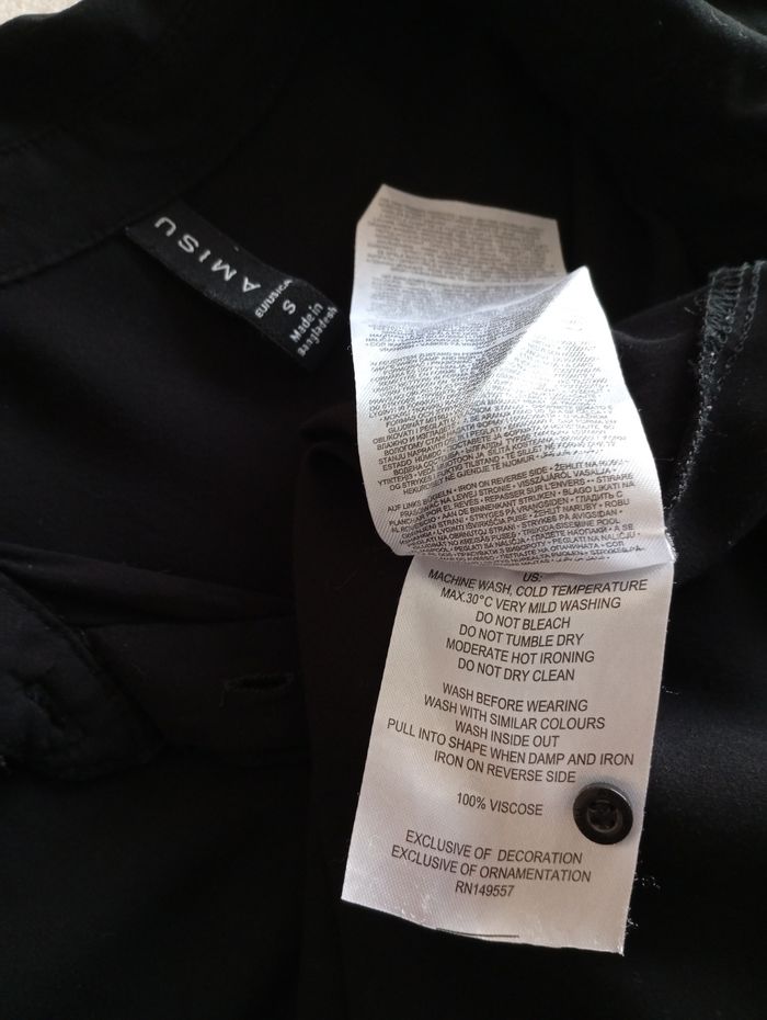 Chemise noire pour femme. Amisu36 - photo numéro 6