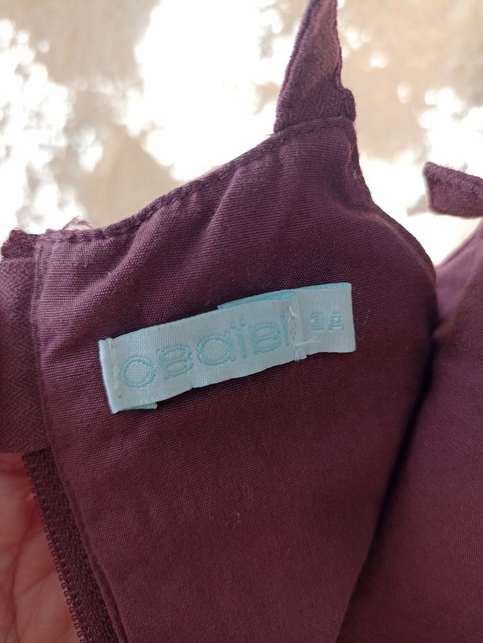 Robe violette petites bretelles Obaïbi 3 ans - photo numéro 9