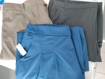 Lot 3 pantalons jambes larges
