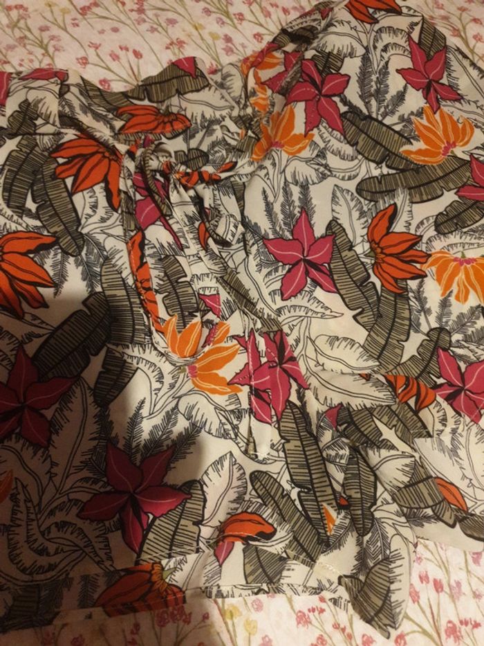 Short du soir imprimé tropical