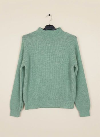 C’est Pull vert menthe maille douce col montant – Kabi – Taille S