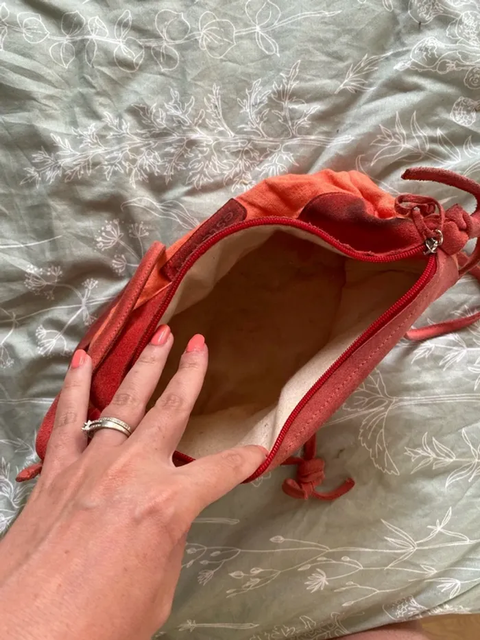 Sac en bandoulière estellon corail - photo numéro 2