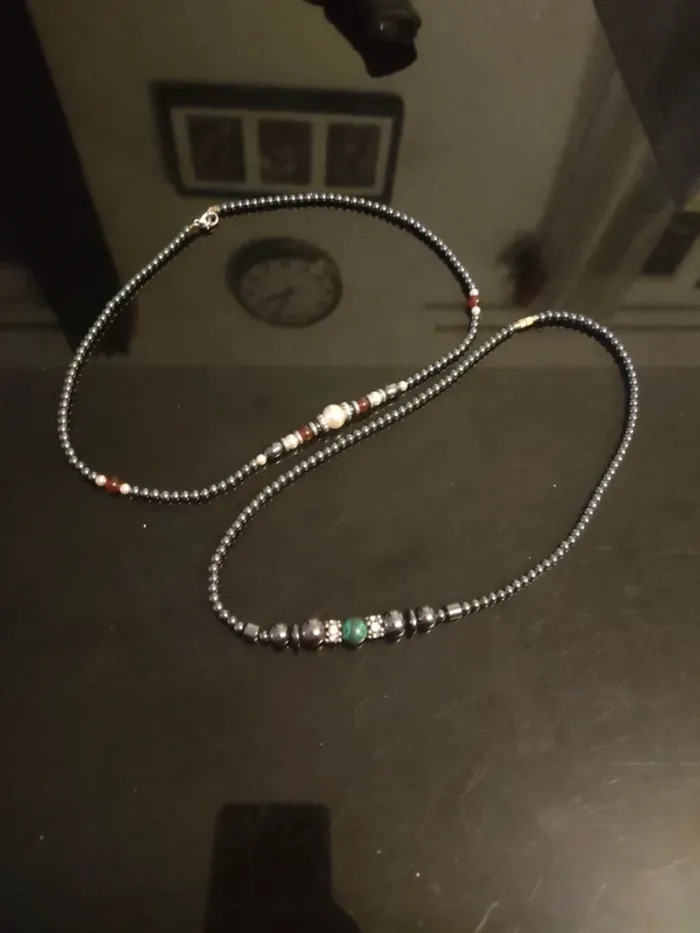 Collier bijoux fantaisie perles tres jolis - photo numéro 3