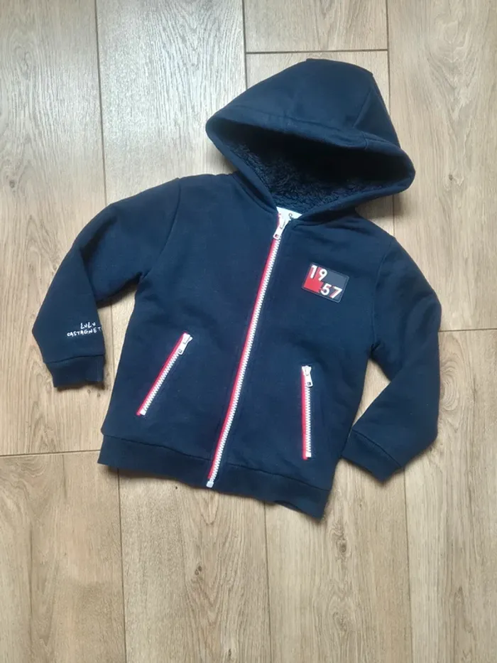 Veste / petit blouson "lulu castagnette" chaude 4 ans en très bon état