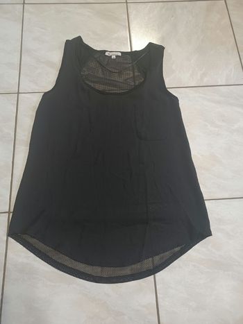 Débardeur noir transparent Kookaï