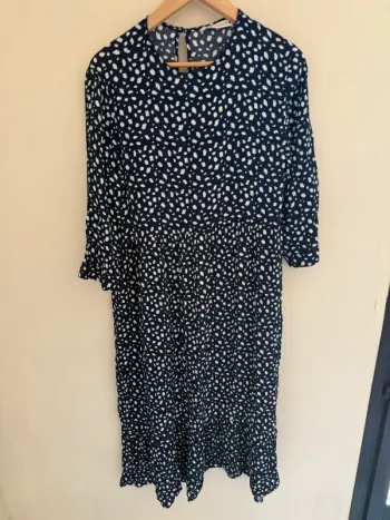 Robe Zara marine pois