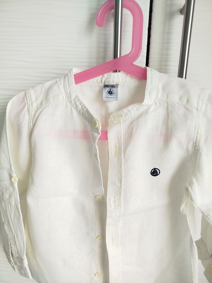 Chemise jaune pâle garçon petit bateau 4 ans - photo numéro 4