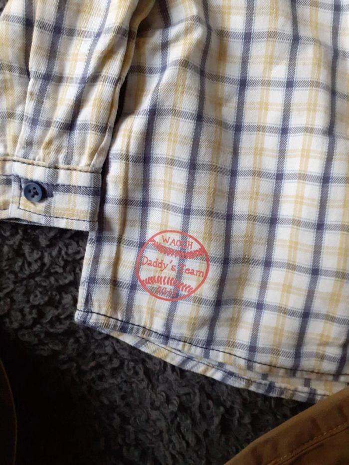 Ensemble chemise carreaux pantalon +chaussures - photo numéro 12