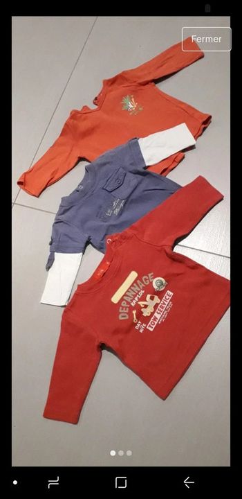 Lot de 3 tee-shirts manches longues 3 mois