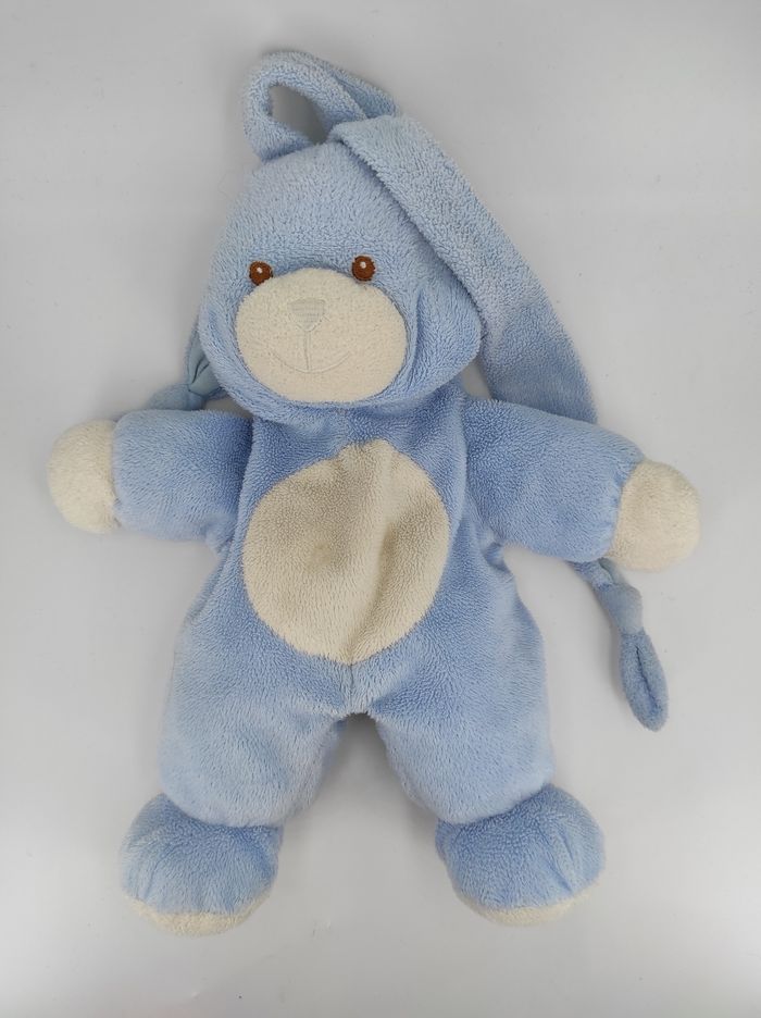 Doudou Lapin blanc et blanc Gipsy Vintage
