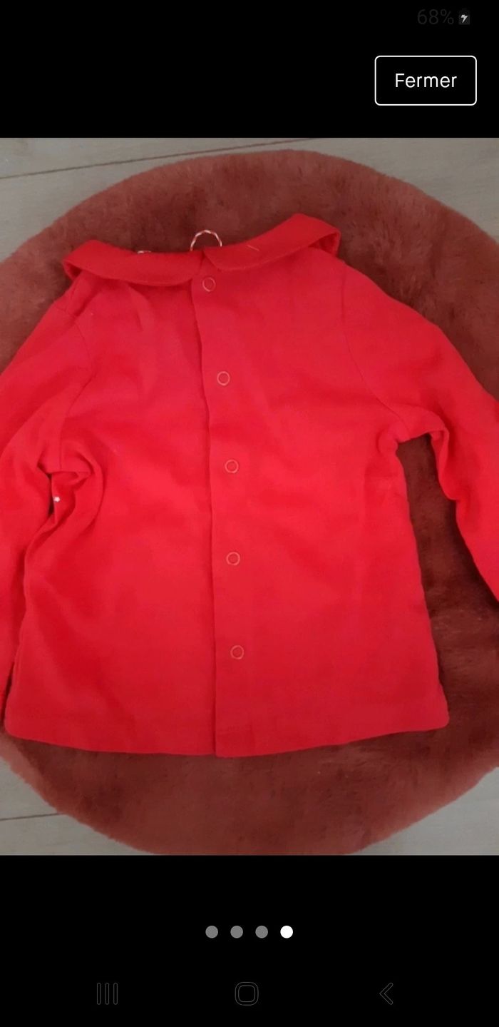 Tee-shirt manches longues fille 3/6 mois neuf - photo numéro 3